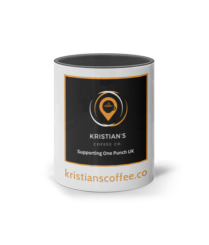 11oz Coloured Inner & Handle Mug logo kristianscoffee.co